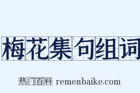 梅花集句组词是什么意思的图片